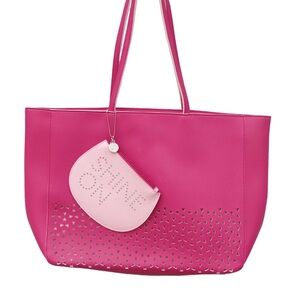 Bath & Body Works Bag Tote Pink With Blush Case Beautiful